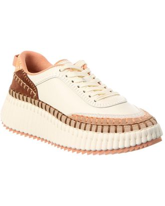 Chlo&eacute; Nama Leather Sneaker