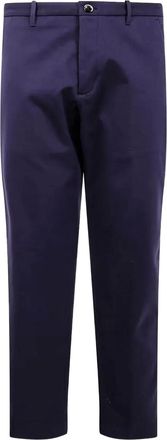 Nine In The Morning flap-pocket trousers - men - Cotton/Elastane - 52 - Blue