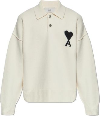 Ami Ami De Coeur Hoodie met rits - Heren - Ronde hals truien - Zwart - XS - Katoen - Truien & Vesten