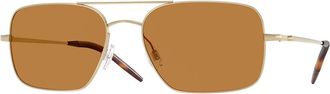 Oliver Peoples OV1373S Victory II 503553 Mens Sunglasses Gold Size 55