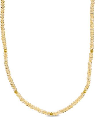 Jewelmak 14K Citrine Necklace