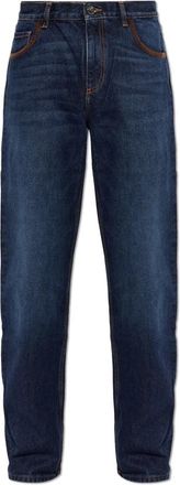 Etro Rechte broek - Heren - Regular Fit Jeans - Blauw - W33 - Katoen - Jeans