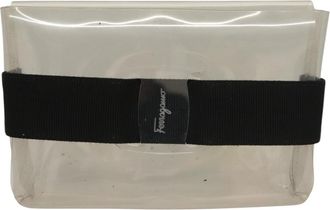 Ferragamo Vara Clear Vinyl Shoulder Bag (Pre-Owned)