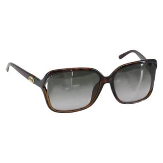 Gucci Pre-owned Accessories, female, Brown, Size: ONE SIZE Pre-owned Plastic Sunglasses