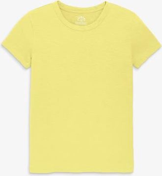 primary Adult Classic Slub Crewneck Tee in Buttercup at Nordstrom, Size X-Small