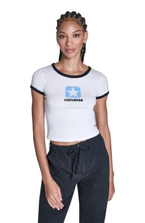 Converse Retro Box Star T-Shirt in White 10A at Nordstrom, Size X-Small