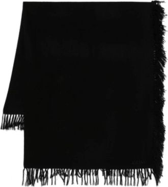 Isabel Marant Zila Luxe Sjaal - Dames - Wintersjaals - Zwart - ONE Size - Wol - Accessoires