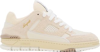 Axel Arigato Beige Low-Top Sneaker with Perforated Suede Upper