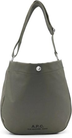 A.P.C. Besace Journal - Heren - Schoudertassen - Groen - ONE Size - Polyester - Tassen
