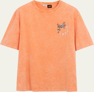 Loewe x Paulas Ibiza Mens Embroidered Frog T-Shirt
