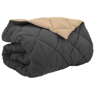 vidaXL Edred&oacute;n De Invierno Antracita Y Tono Arena 200 X 220 Cm Vidaxl