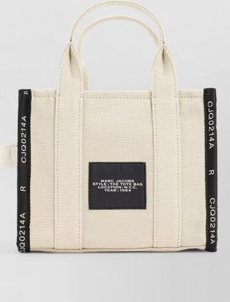 Marc Jacobs small cotton tote bag top handle strap