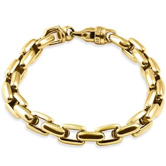 Pompeii3 Mens Wide Round Link 14k Gold (56gram) or Platinum (90gram) 9mm Bracelet 8.5