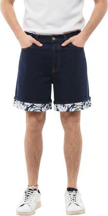 Burberry Indigo Blue Solid Shorts