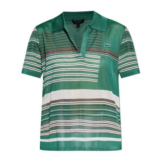Lacoste Polo Shirts, female, Green, Size: L Polo With Logo