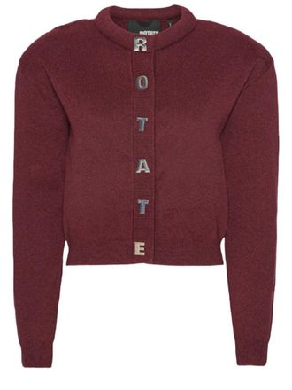 Rotate Cardigan mit Buchstaben
