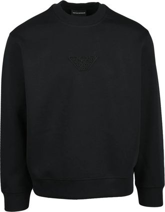 Emporio Armani Crewneck Sweatshirt - Heren - Sweatshirts - Zwart - 2XL - Katoen - Hoodies & sweatvesten