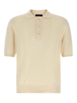 Zanone Cotton Knit Polo Shirt