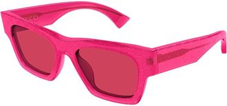 Gucci Red Cat Eye Ladies Sunglasses GG1835S 008 52