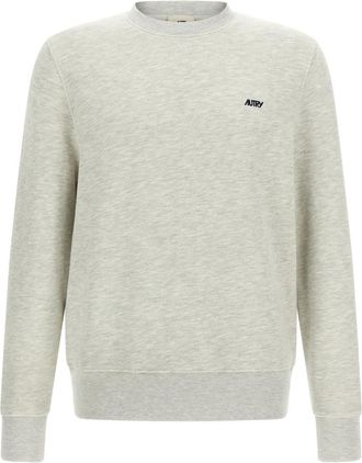 Autry Grey Logo Embroidery Sweatshirt