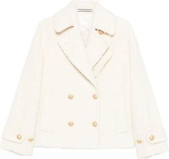 Tagliatore Sheila jas met dubbele rij knopen - Beige