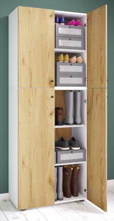 ebuy24 Xl Madera Mueble De Zapato Grande Lona 5 70x184x40 - Vcm