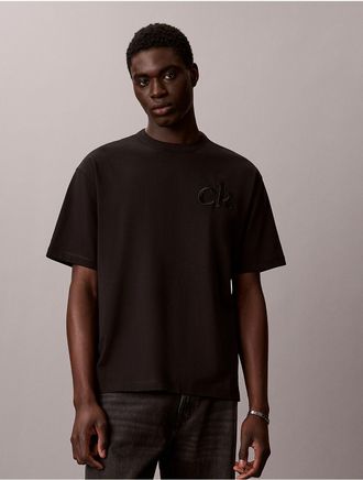 Calvin Klein Jeans Calvin Klein Mens 1989 Logo Graphic Relaxed T-Shirt - Black - 2XL