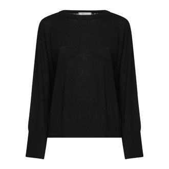 Blumarine Jersey con Pliegues - Knitwear - Mujer - Negro - XL