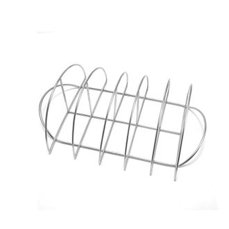 OEM Rejilla Para Costillas - Barbacoas - Rejilla Resistente - Capacidad Para Hasta 5 Costillas - Acero Inoxidable Antiadherente - Accesorio Premium Para B