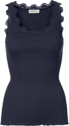 Rosemunde Mouwloze Top - Dames - Tops zonder mouwen - Blauw - L - Katoen - Tops