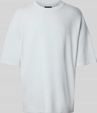 Pegador Oversized T-Shirt mit Strukturmuster in Hellblau, Größe XXL