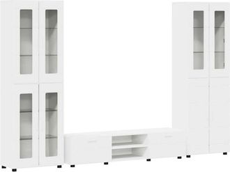 vidaXL Conjunto De Mueble De Tv Con Caj&oacute;n Madera De Ingenier&iacute;a Vidaxl