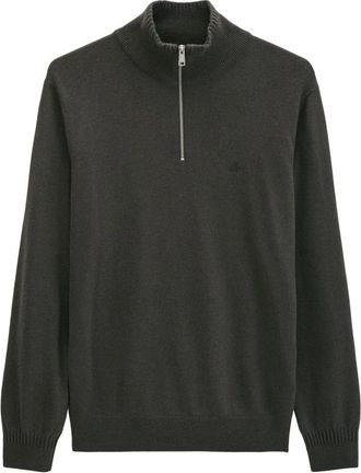 Marc O'Polo Gebreide Troyer - Heren - Coltruien - Grijs - XL - Katoen - Truien & Vesten