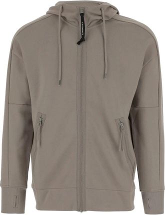 C.P. Company Felpa con maschera sci, zip e cappuccio - Marrone