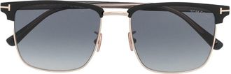 Tom Ford Eyewear square-frame tinted sunglasses - men - Acetate - 53 - Grey