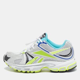 VETEMENTS Multicolor Fabric And Leather Sock Runner Lace Up Sneakers