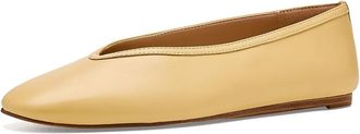 Marc Fisher Gradi Womens Flat Shoes Yellow Leather : 9.5 M