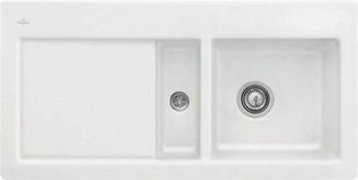 Villeroy & Boch V&b Einbausp&uuml;le Subway 60 Flat 965x475mm Be Re Handbet. Stone White