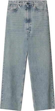 Maison Margiela Wide-Leg Jeans - Dames - Regular Fit Jeans - Blauw - W28 - Katoen - Jeans