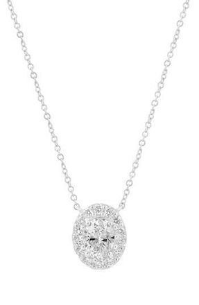Effy Lab-Grown Diamond Pendant Necklace in Silver at Nordstrom Rack, Size 18
