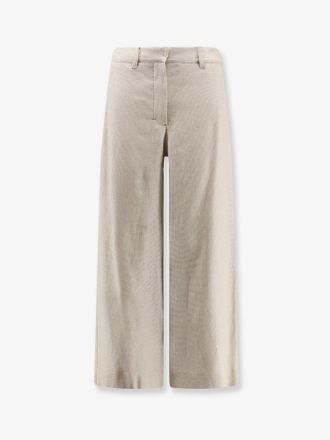 Max Mara Pantaloni in cotone e lino stretch - S MAX MARA - gender_Woman