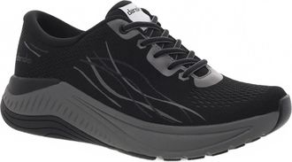Dansko Womens Pace Walking Shoe In Black/grey Mesh