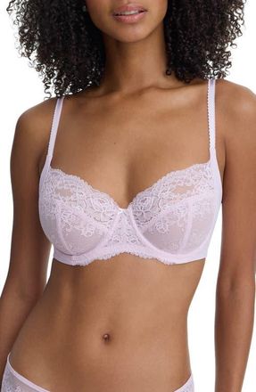 Skarlett Blue Captivate Lace Multifit Underwire Bra in Lilac Pink at Nordstrom, Size 38Ddd