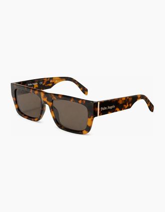 Palm Angels Mens Mens Pixley Rectangle Sunglasses - Brown - Size: ONE size