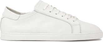 Kazar Schoenen, Heren, Wit, 44 EU, Leer, Witte sneakers met glad bovenwerk