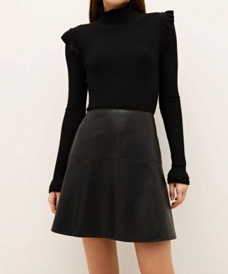 Marie Oliver Crawford Mini Skirt In Black