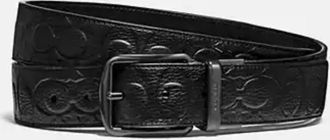 Coach Harness Buckle Reversible Belt