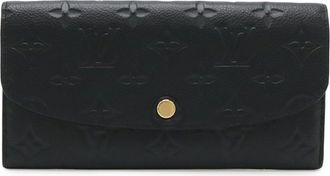 Louis Vuitton Monogram Empreinte Black Noir Monogram Empreinte Long Wallet (Bi-Fold) (Pre-Owned)