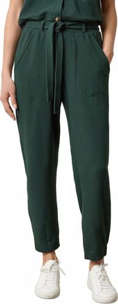 Lilla P Belted Pant In Spruce