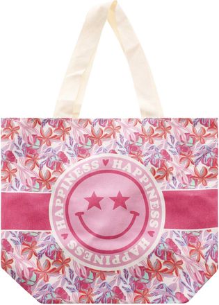 Zwillingsherz Tragetasche ZWILLINGSHERZ, Damen, Gr. B/H/T: 38cm x 45cm x 17cm, pink, Canvas, Baumwolle, Kunstfaser, Taschen Tragetasche, Stofftasche mit Henkel, gem